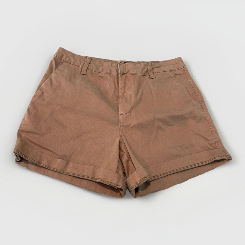 Banana Republic Women's Cotton Blend Khaki Chino Short Pants Size 10 - 1687118